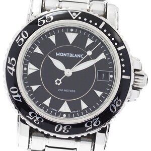 MONTBLANC Meistersteck 7037 Date black Dial Quartz Men's Watch_869767
